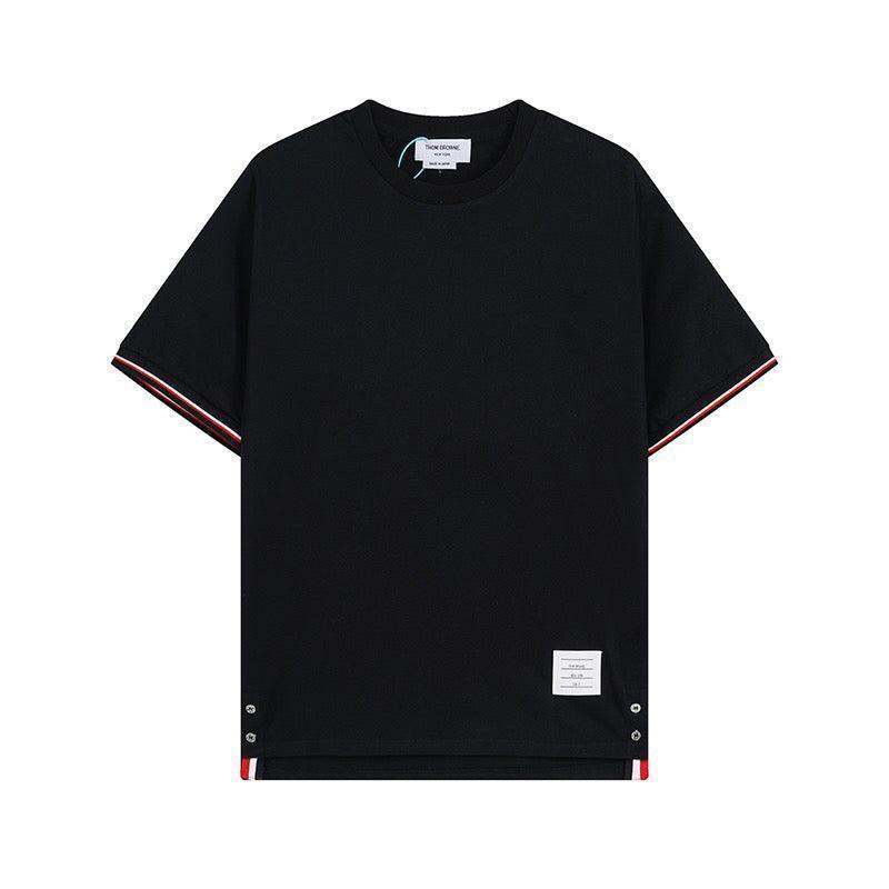 Thom Browne T-Shirt Without Collar 'Black' - Banlieue91