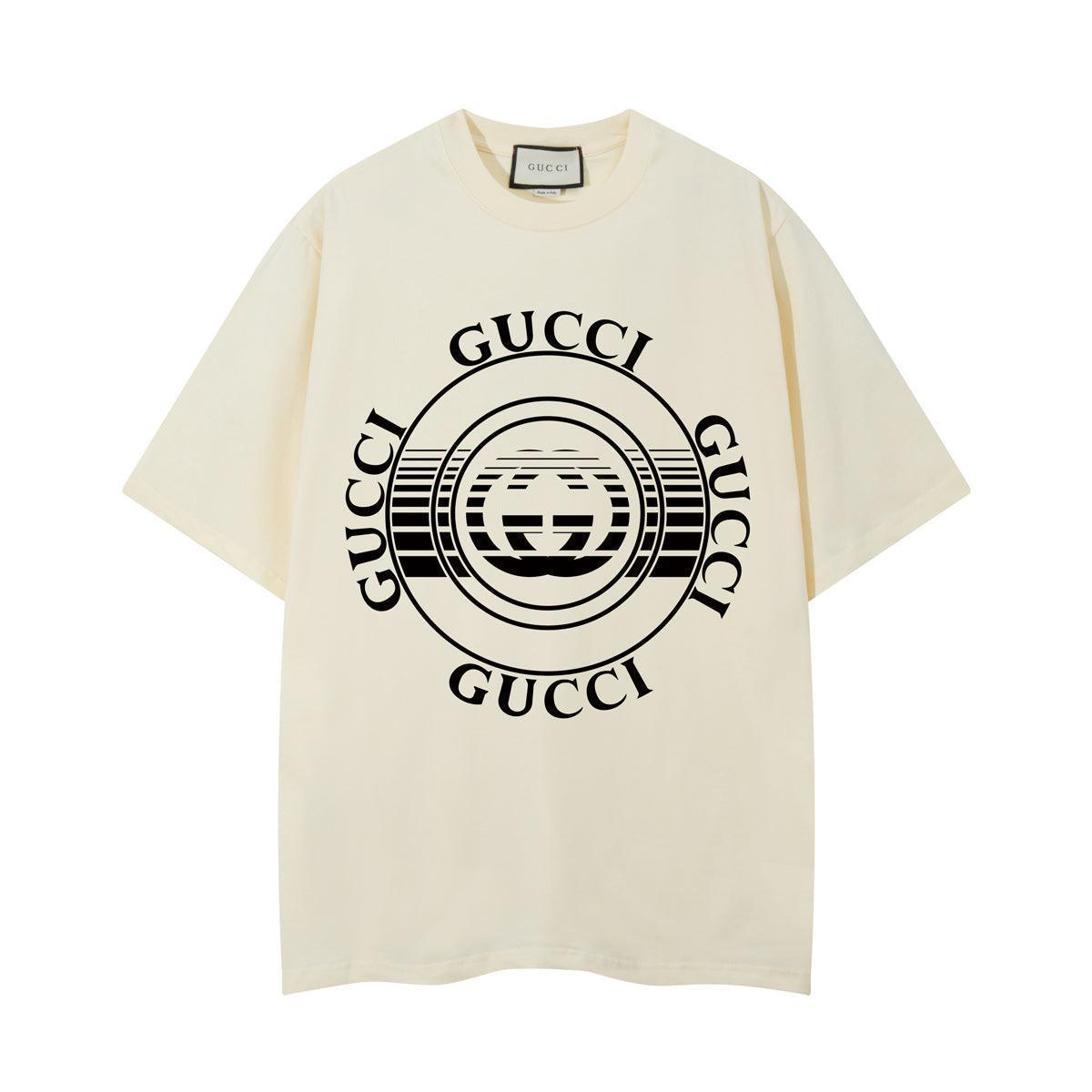 Gucci T-Shirt Without Collar 'Beige & Black' - Banlieue91