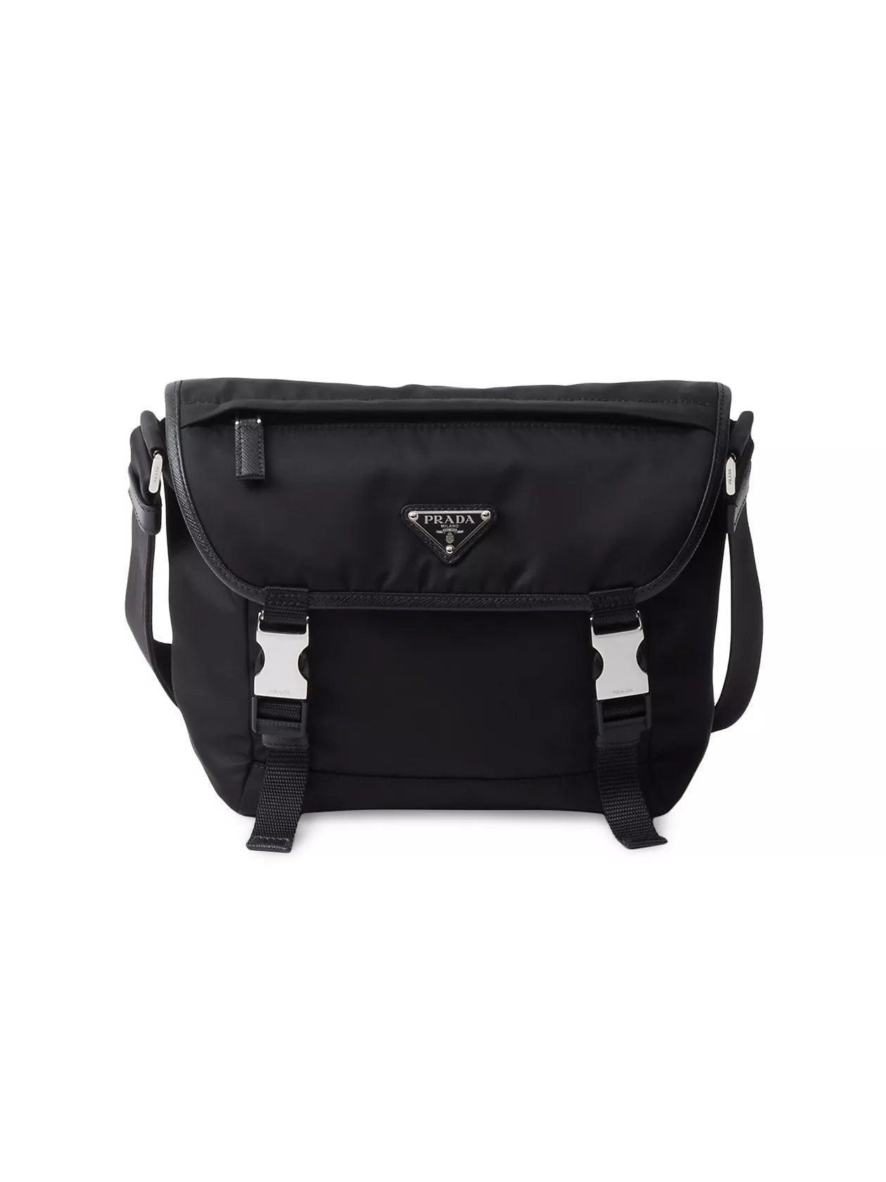 Prada Re-Nylon and Saffiano Leather Shoulder Bag - Banlieue91