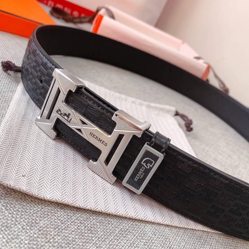 Hermes Men Buckle Belt 'Black' - Banlieue91