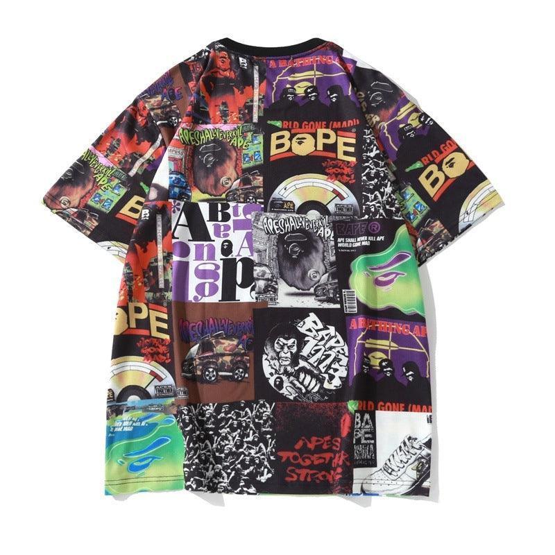 BATHING APE MEN T-SHIRT CUT AND SEWN BAPE ALBUM MONOGRAM TEE - Banlieue91
