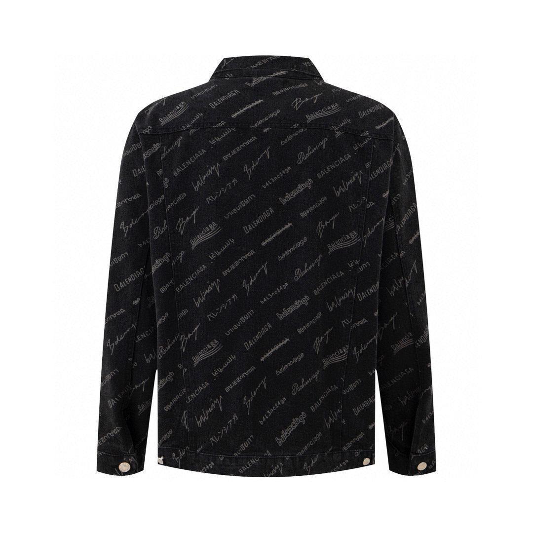 Balenciaga Logomania All Over Large Fit Jacket - Banlieue91
