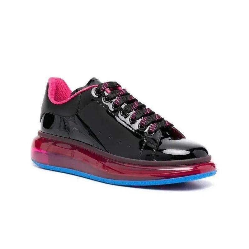 Alexander McQueen Oversized Sneaker 'Transparent Sole - Black Pink - Banlieue91 -