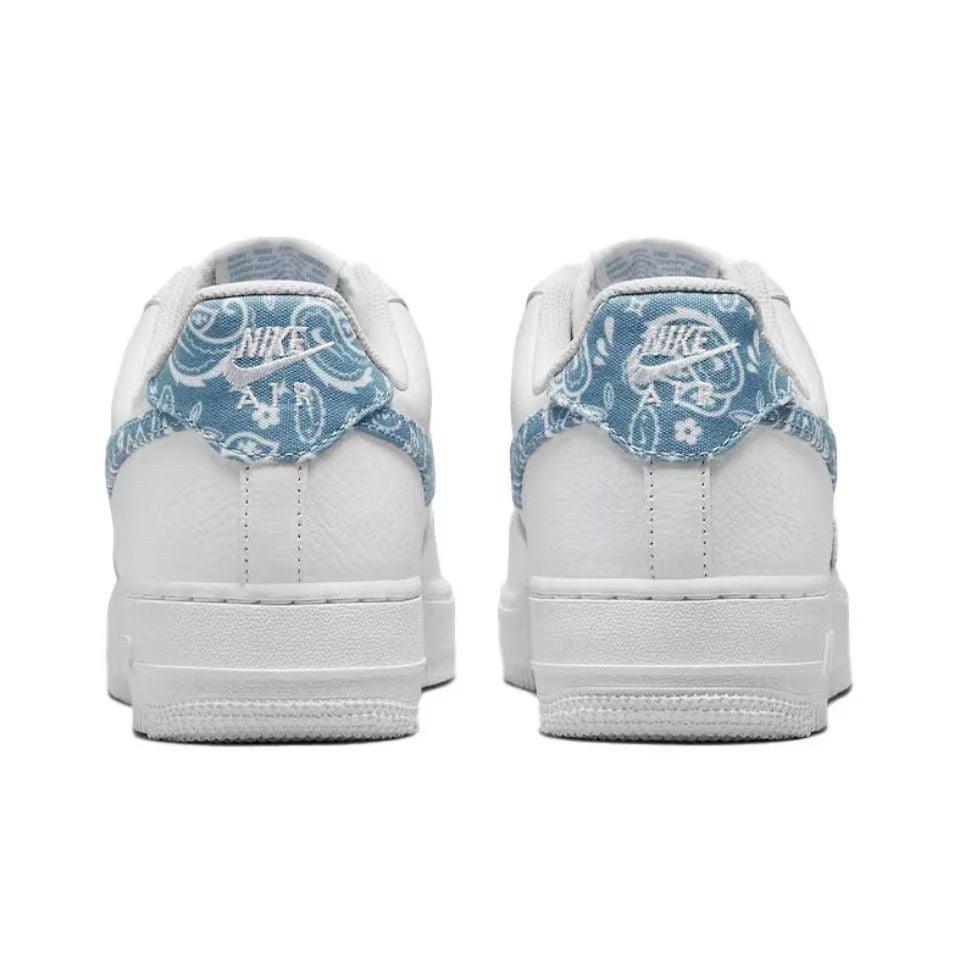 Nike Air Force 1 Low 07 'Essential White Worn Blue Paisley' - Banlieue91