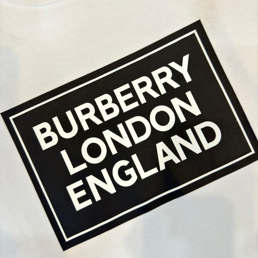 Burberry White T-Shirt Without Collar - Banlieue91