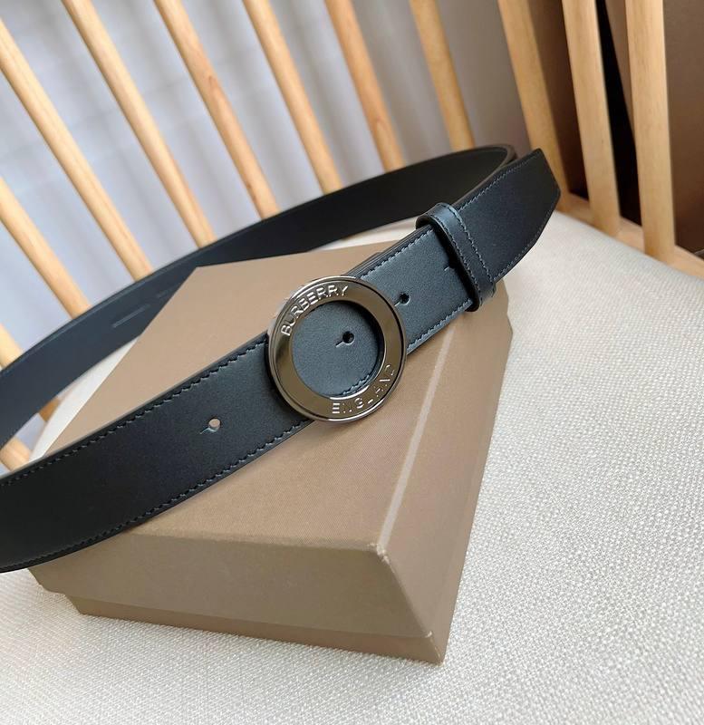 Burberry Leather Vintage Belt 'Black' - Banlieue91
