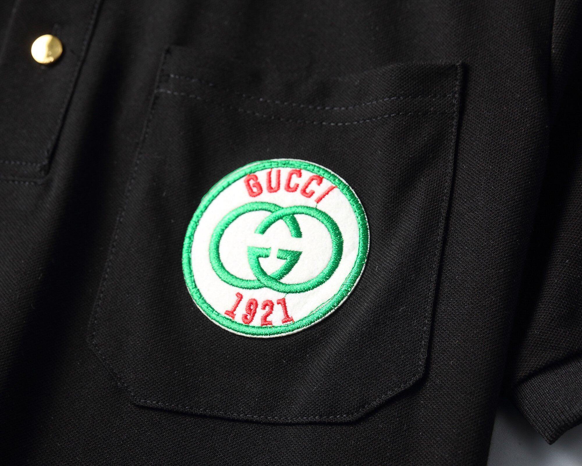 Gucci Black T-shirt with a collar - Banlieue91