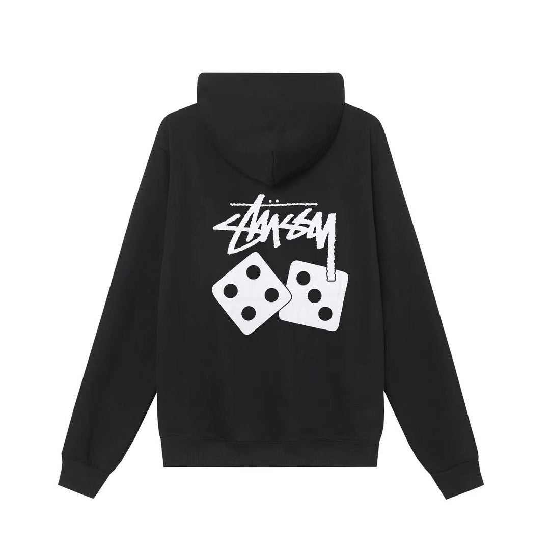 Stussy Dice Hoodie Size Small Black - Banlieue91 -