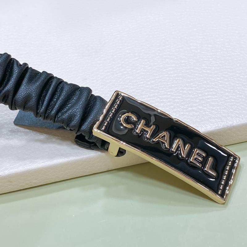 Chanel Women Logo Banding Belt 'Black' - Banlieue91