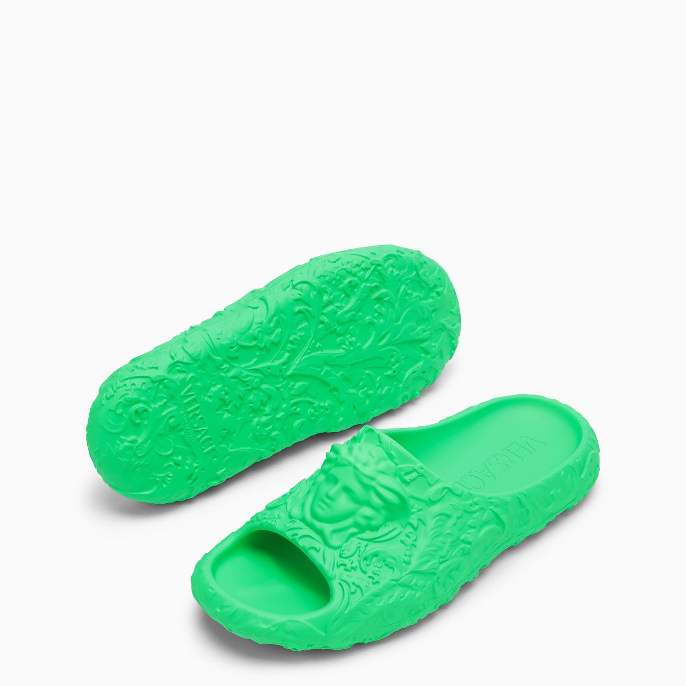 Versace Medusa Dimension Lime Slide - Banlieue91 -