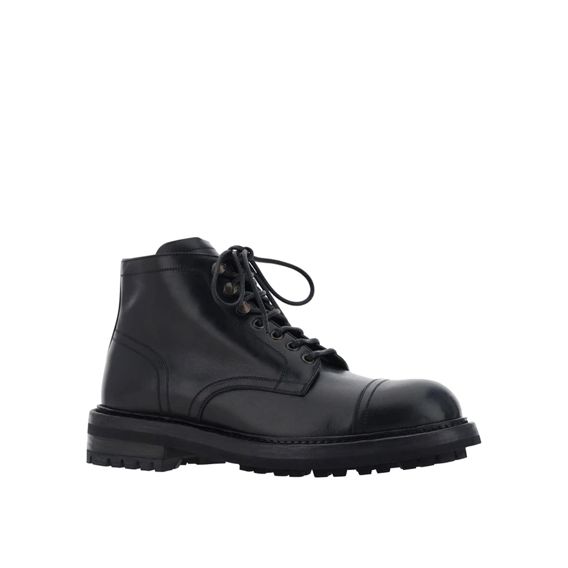 Dolce & Gabbana Lace Up Leather Boots - Banlieue91 -