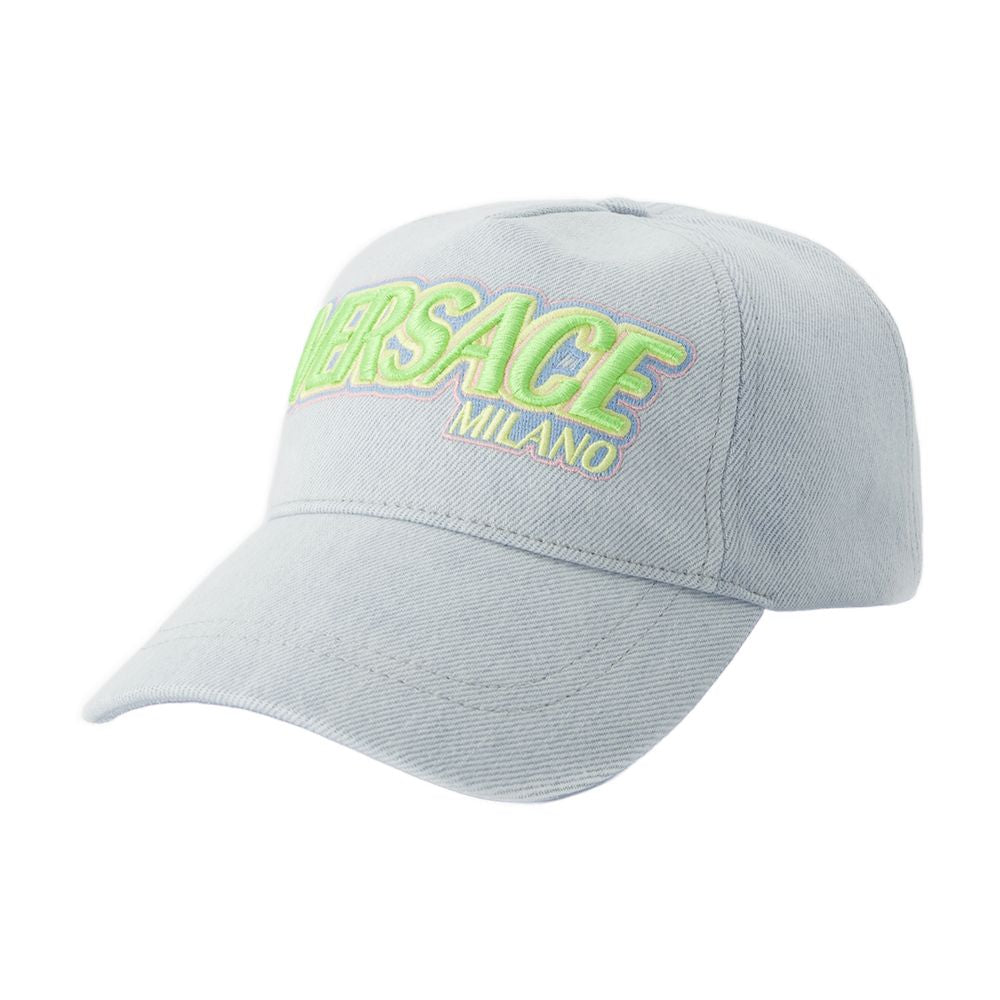 VERSACE Men's Denim Multi-Color Cap - SS24 Collection - Banlieue91 -