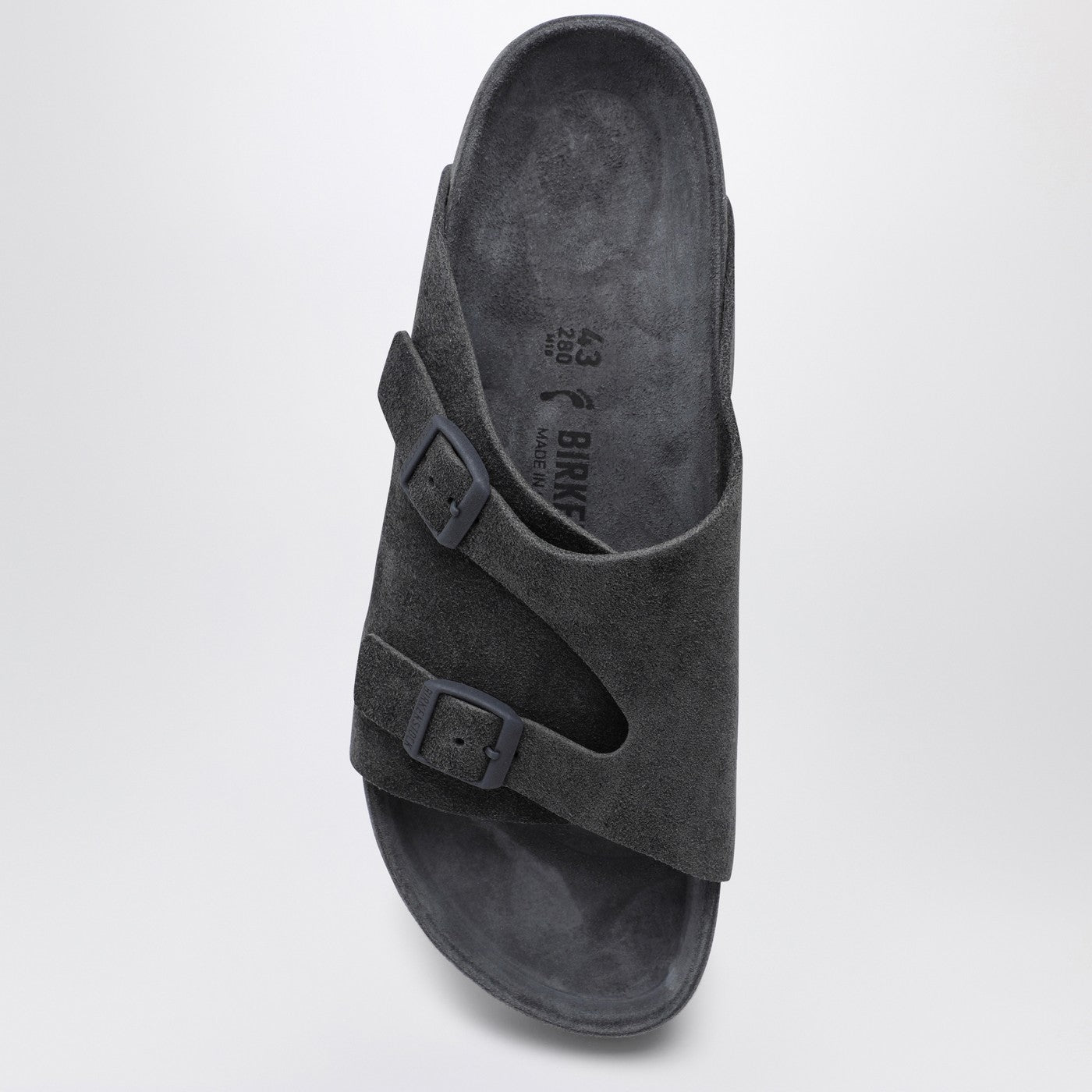Birkenstock Slide Zürich Exquisite Grey In Suede - Banlieue91 -