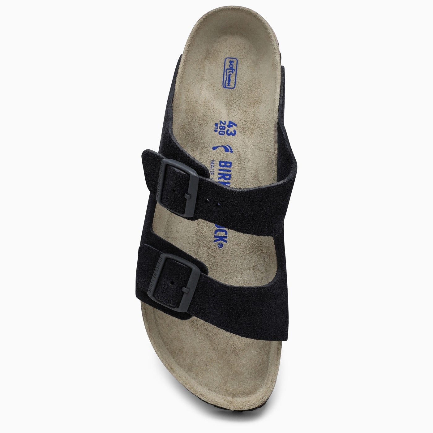 Birkenstock Slide Arizona Dark Blue Leather - Banlieue91 -