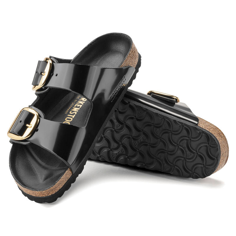 Birkenstock Womens Arizona Big Buckle High Shine Leather Sandal - Banlieue91 -