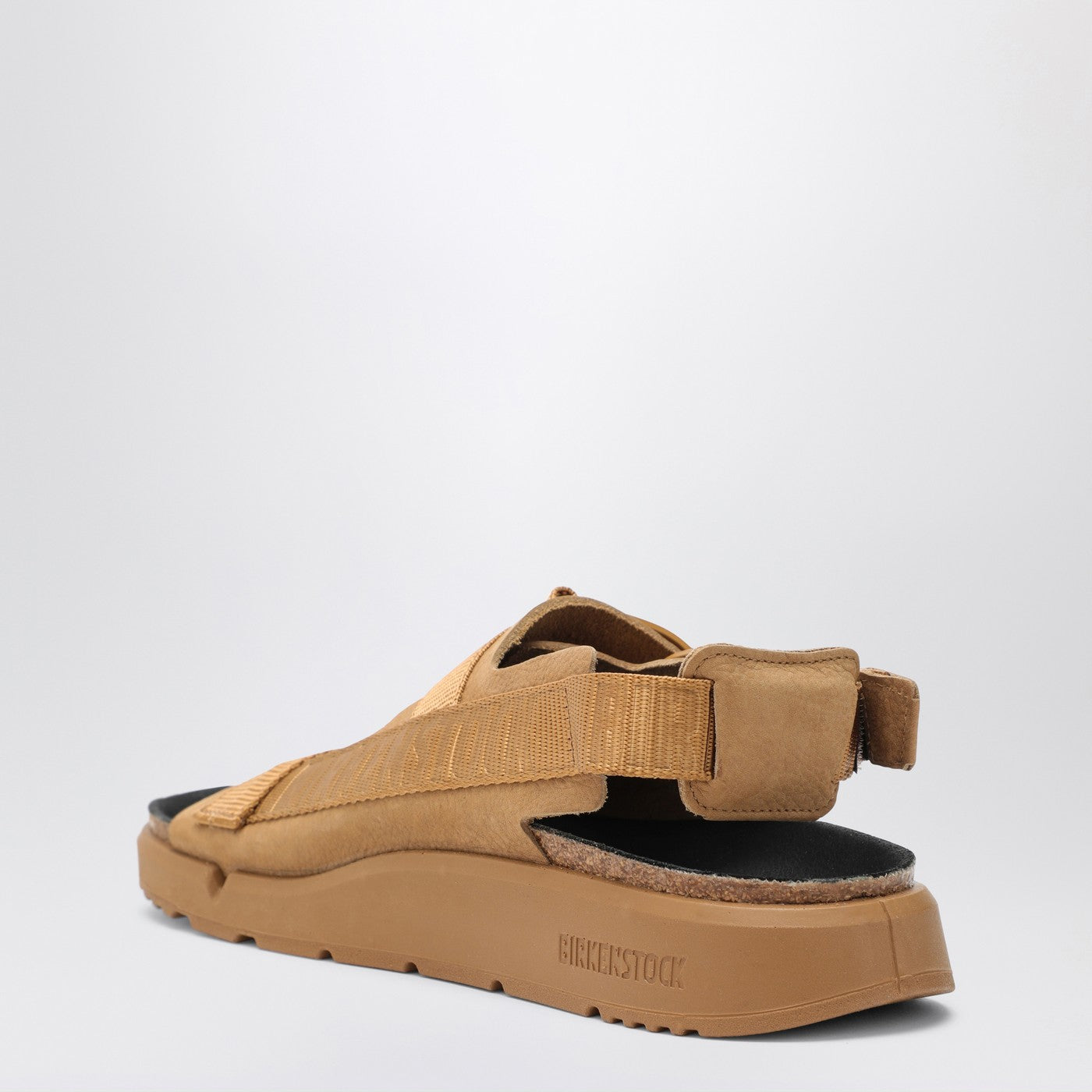 Birkenstock Cork Brown Shinjuku Sandal In Natural Leather And Tissue - Banlieue91 -