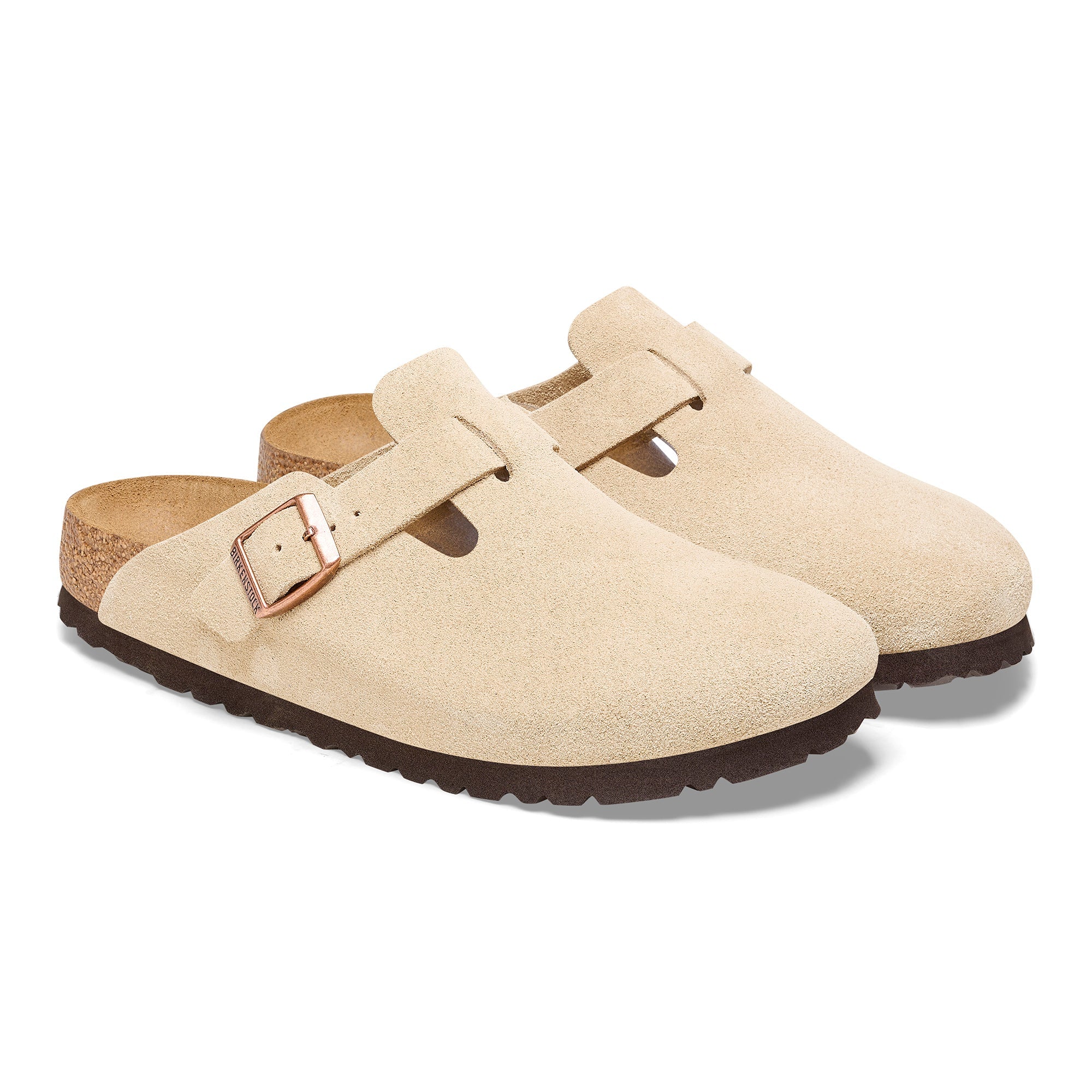 Birkenstock Boston Suede Embossed Clogs - Medium/Narrow - Banlieue91 -