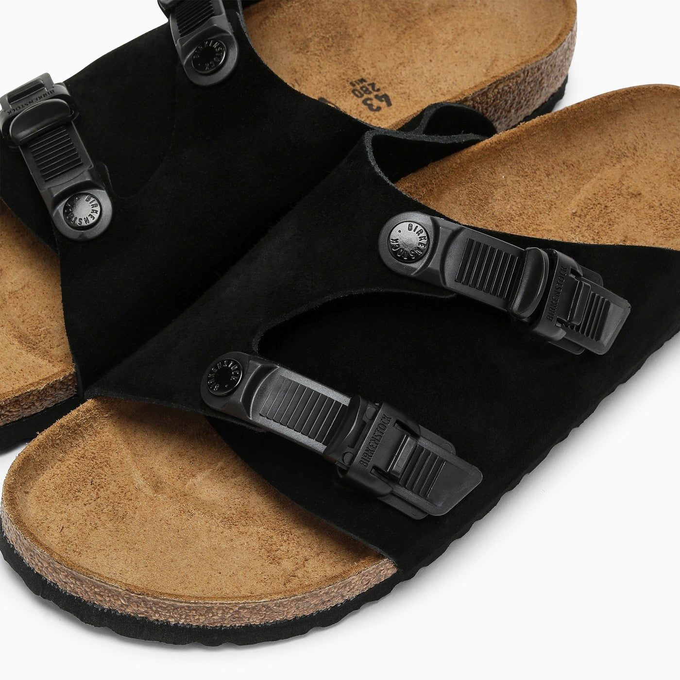 Birkenstock Slide Zürich Tech Black In Suede - Banlieue91 -