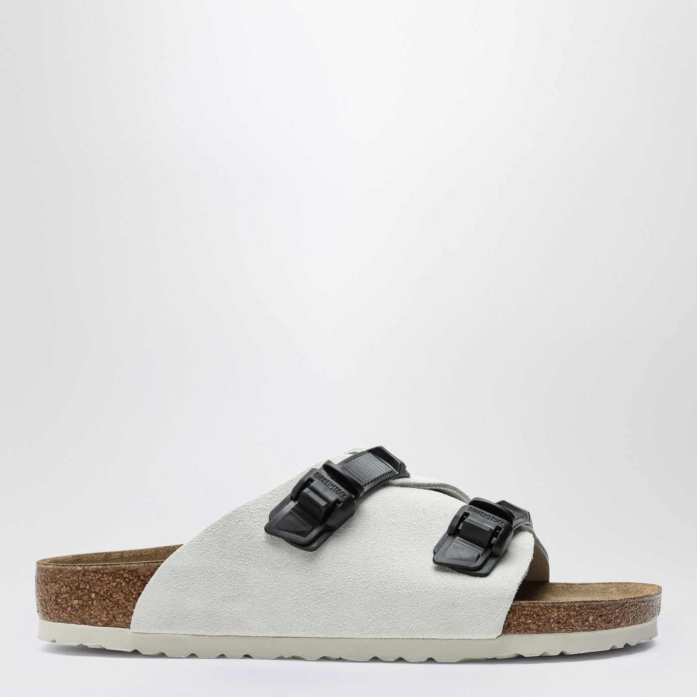 Birkenstock Slide Zürich Tech Antique White In Suede - Banlieue91 -