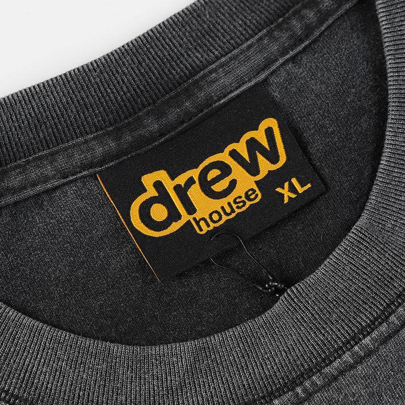 Drew House Secret Smiling Face Alphabet Long Sleeves 'Grey' - Banlieue91