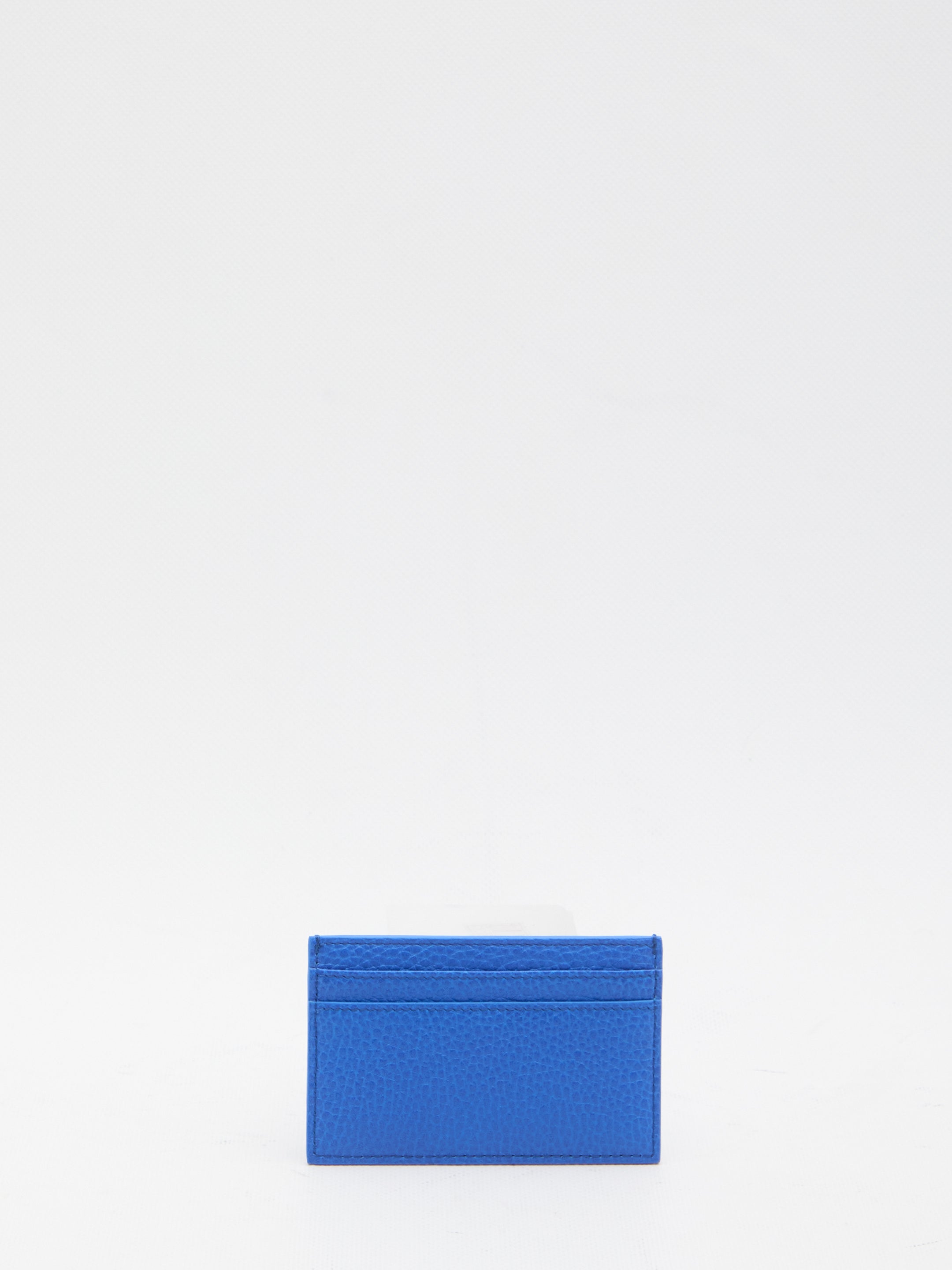 CELINE Mini Leather Card Holder with Silver-Tone Finishes - Banlieue91 -
