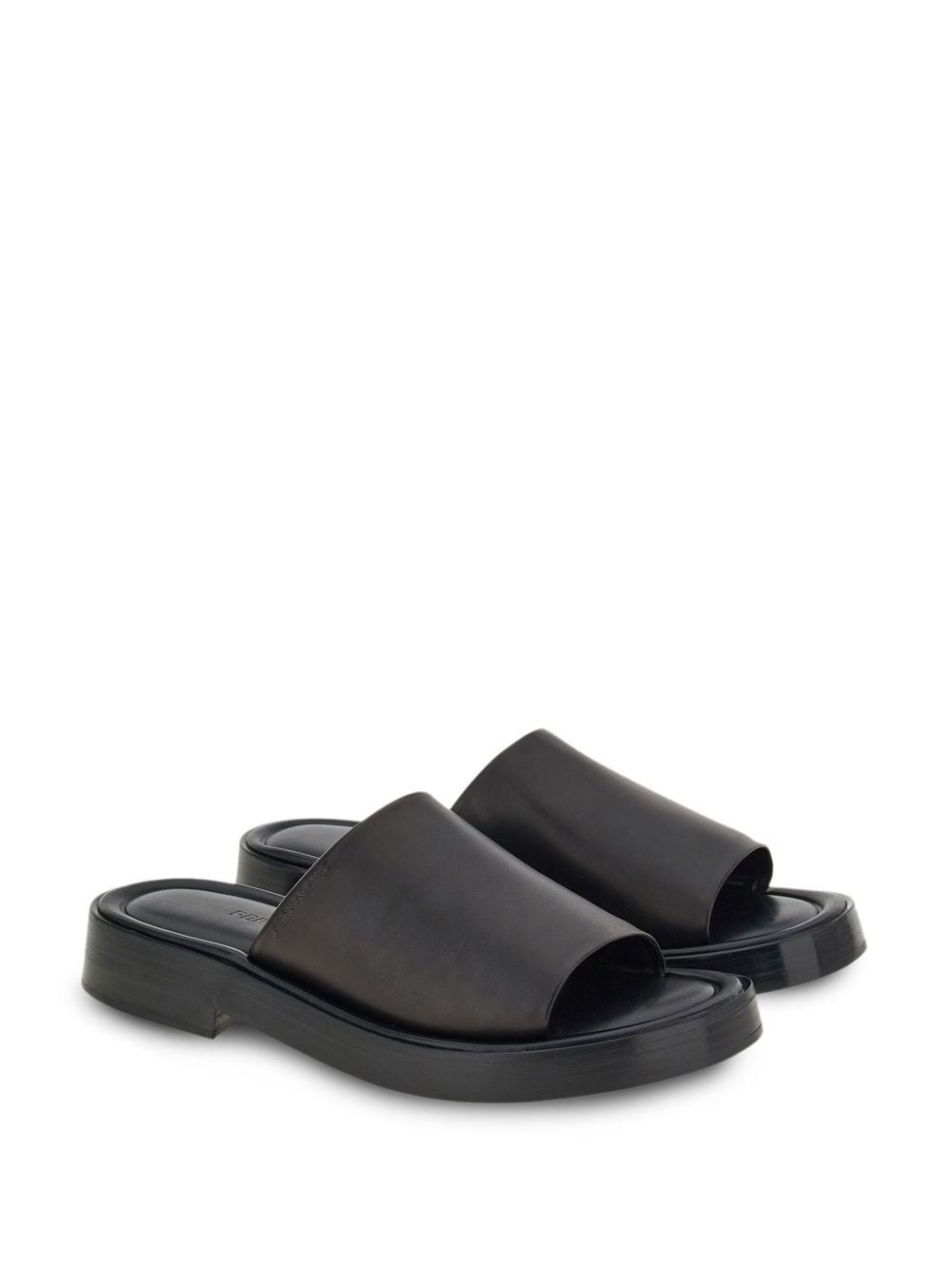 Ferragamo Leather Flat Sandals - Banlieue91 -