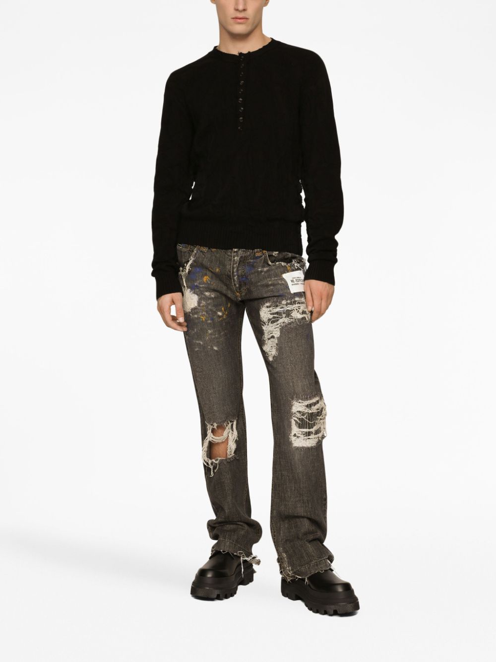 Dolce & Gabbana Ripped Denim Jeans - Banlieue91 -
