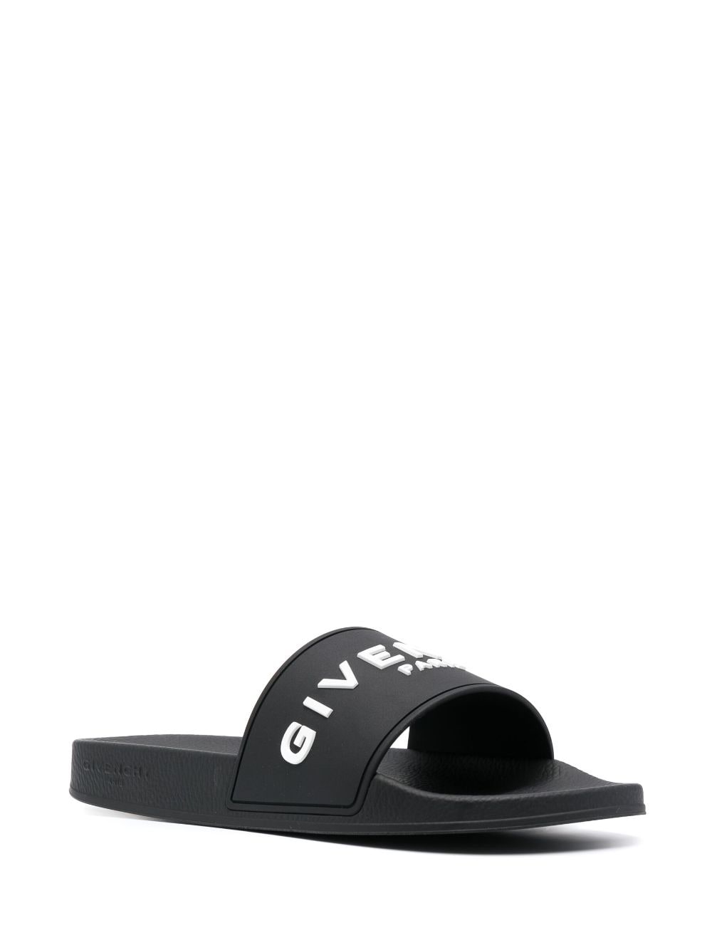 Givenchy Logo Rubber Pool Slides - Banlieue91 -