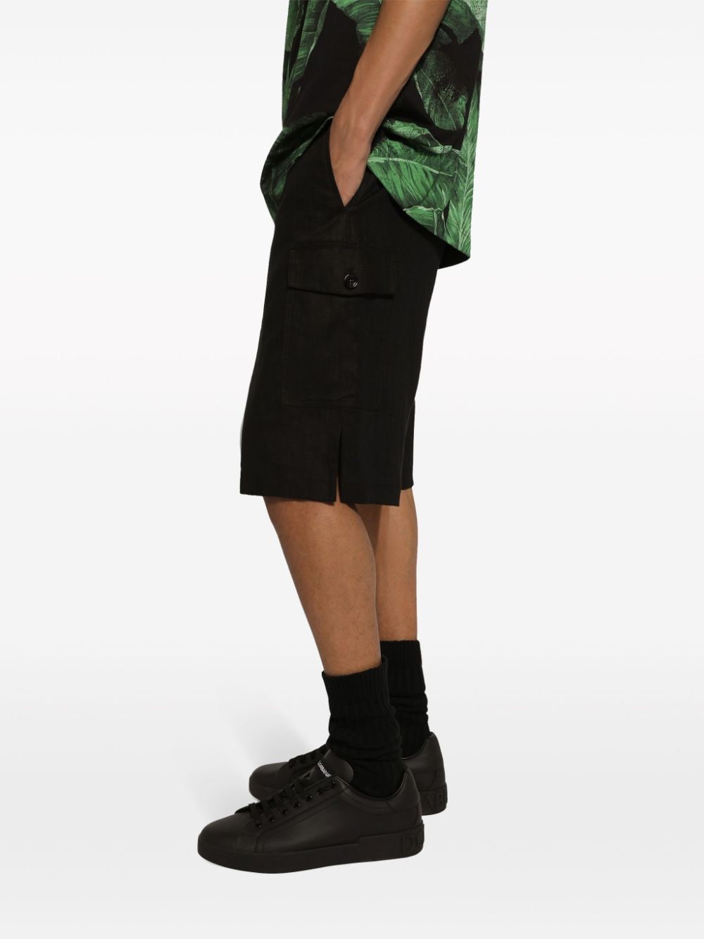 Dolce & Gabbana Linen Cargo Shorts - Banlieue91 -