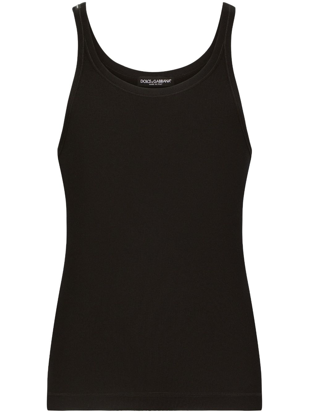 Dolce & Gabbana Ribbed Cotton Tank Top - Banlieue91 -