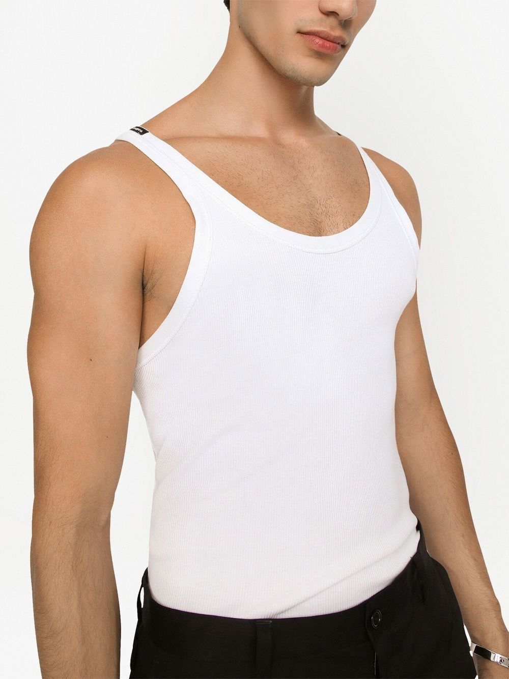 Dolce & Gabbana Ribbed Cotton Tank Top - Banlieue91 -