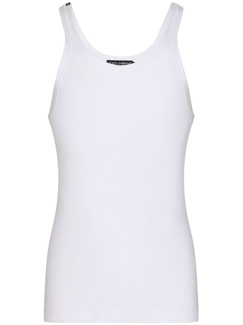 Dolce & Gabbana Ribbed Cotton Tank Top - Banlieue91 -