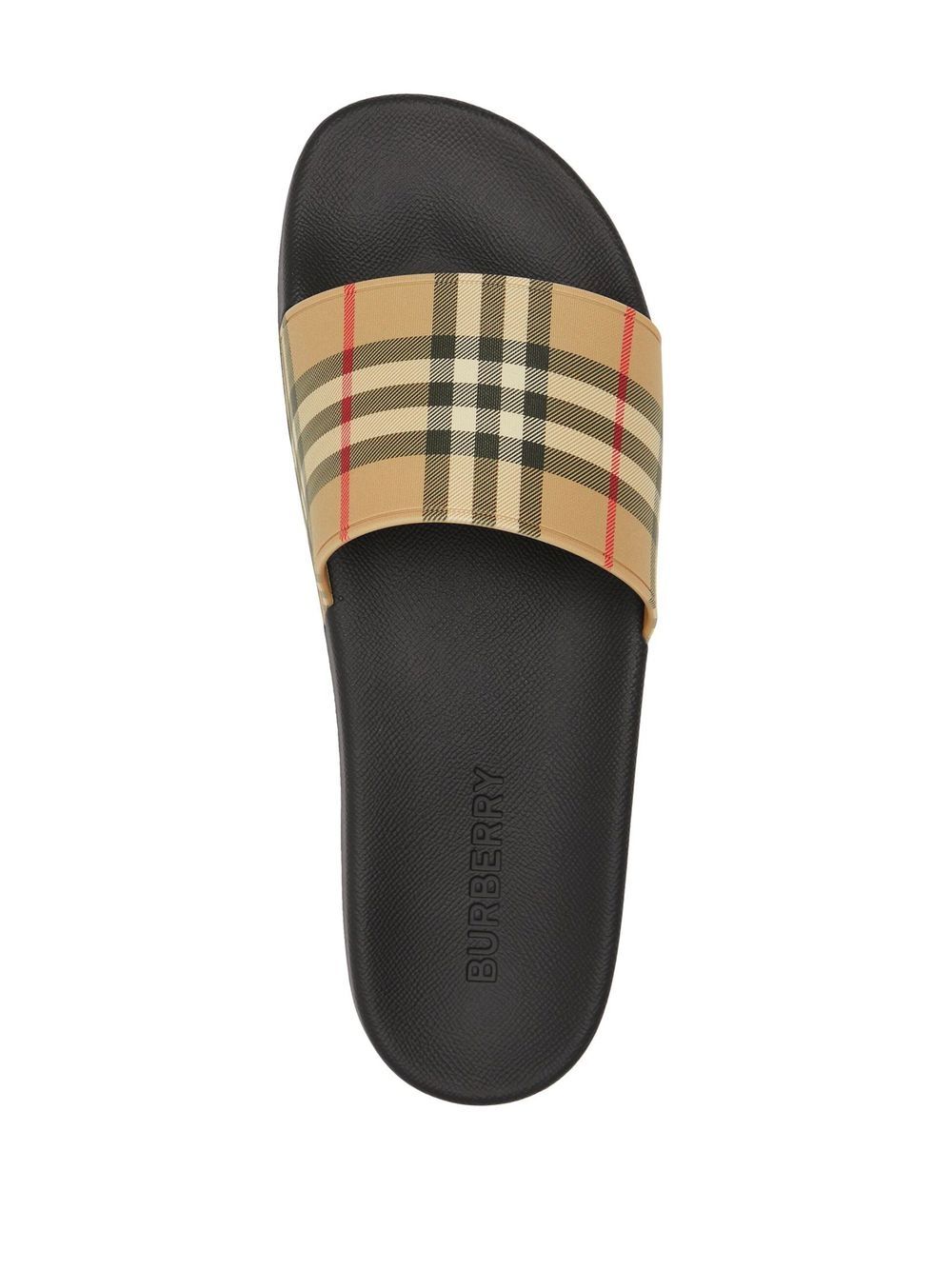 Burberry Check Pool Slides - Banlieue91 -