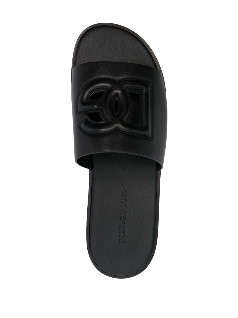 Dolce & Gabbana Dg Leather Flat Sandals - Banlieue91 -