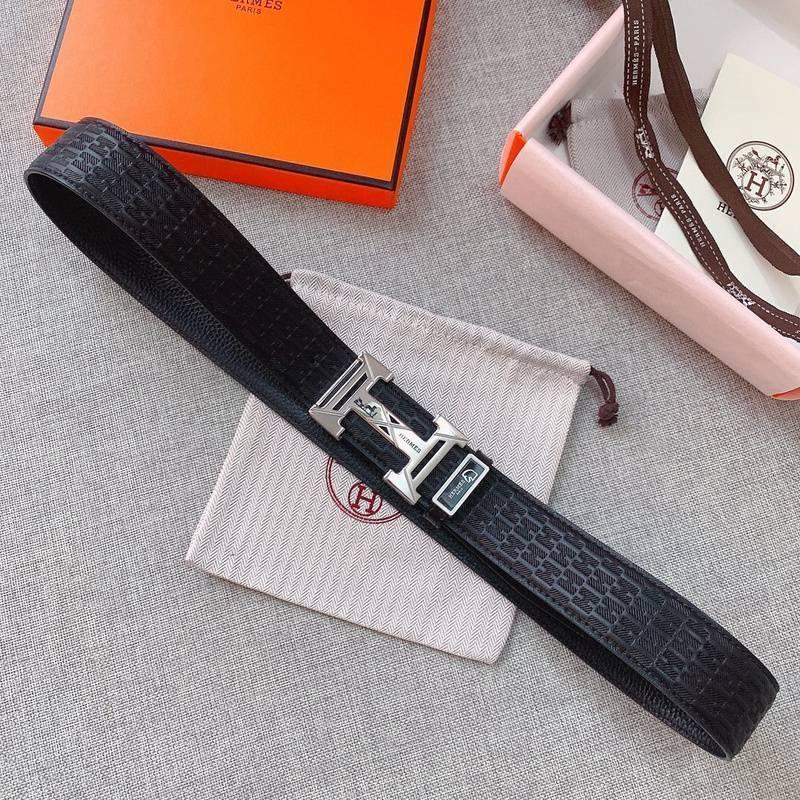 Hermes Men Buckle Belt 'Black' - Banlieue91