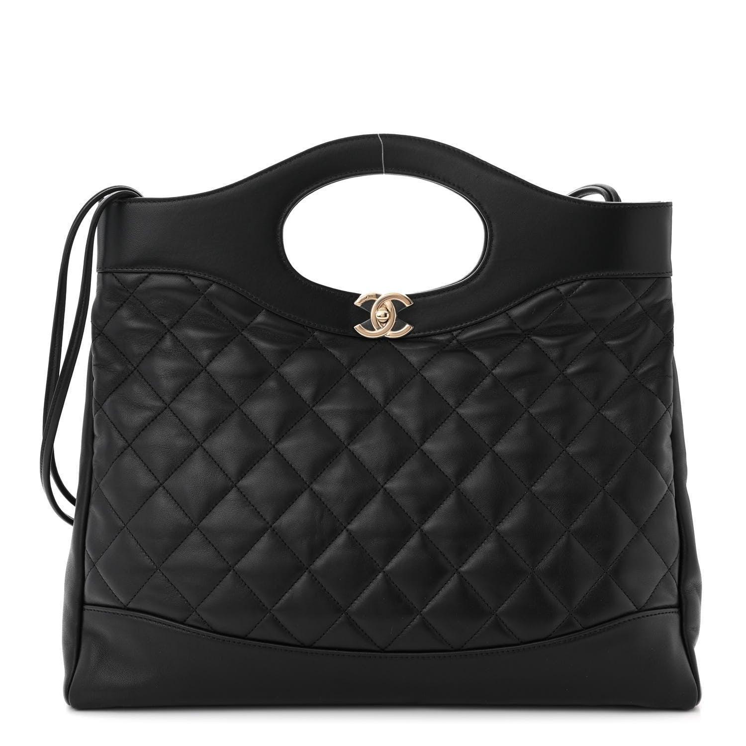 Chanel Shiny Crumpled Calfskin Quilted Mini 31 Shopping Bag - Banlieue91