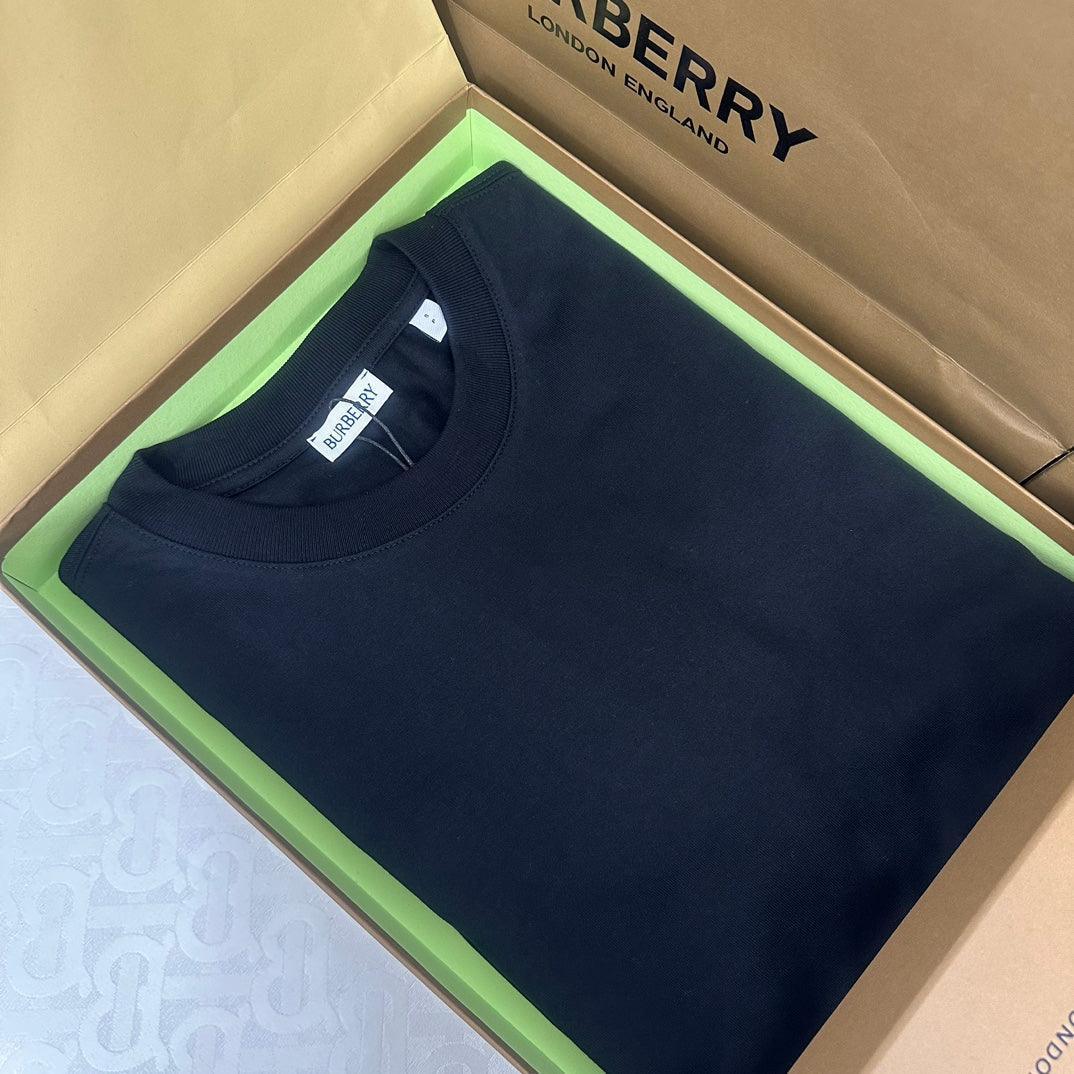 Burberry Black T-Shirt Without Collar - Banlieue91