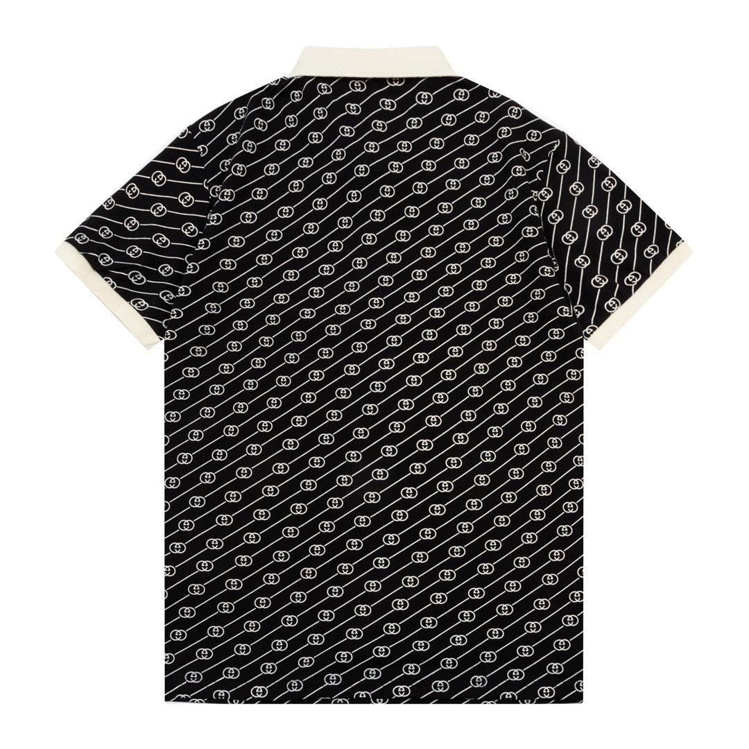 Gucci Black T-shirt with a collar - Banlieue91