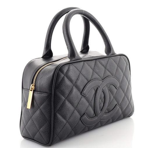 Chanel Timeless CC Bowler Bag Quilted Caviar Small - Banlieue91