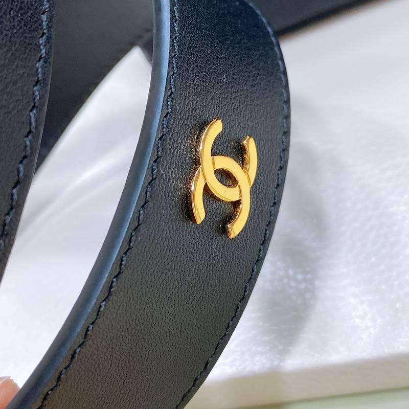Chanel Women Logo Banding Belt 'Black' - Banlieue91