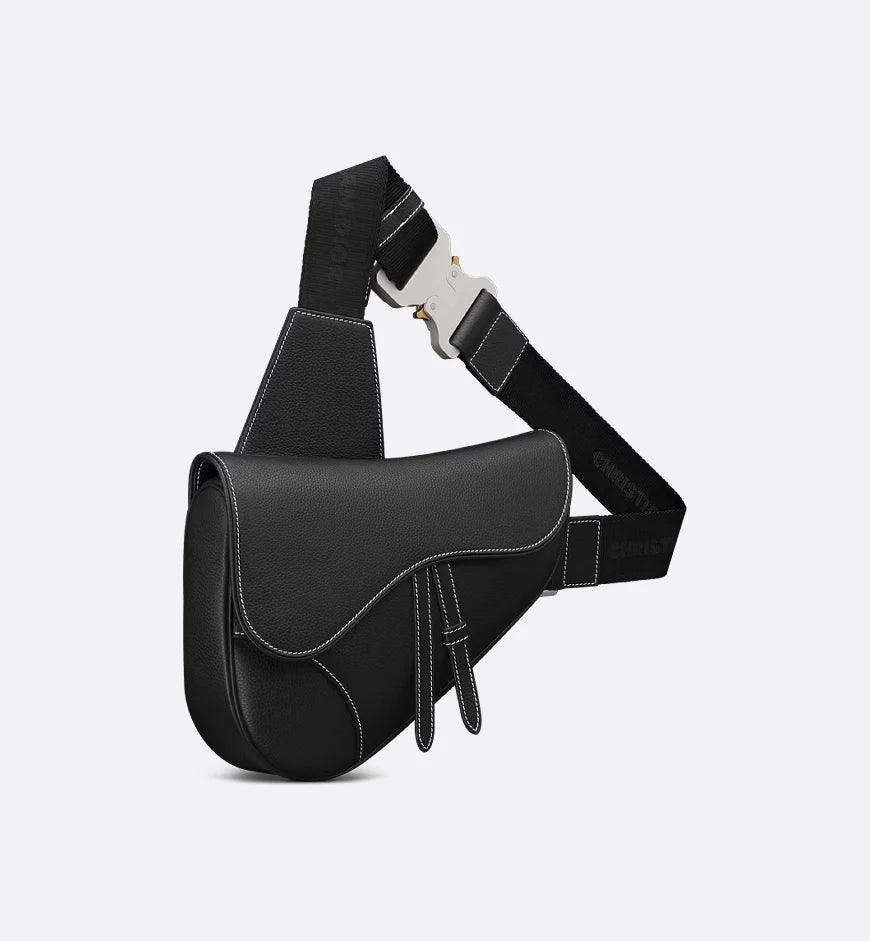 Dior Saddle Bag Black Grained Calfskin - Banlieue91
