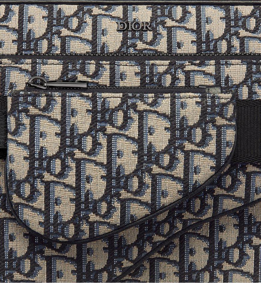 Dior Saddle Triple Pouch Black Dior Oblique Jacquard - Banlieue91