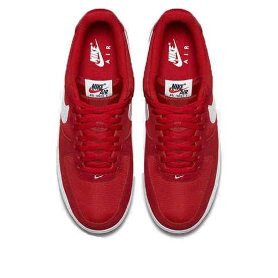 Stylish side view of Nike Air Force 1 Game Red/White, perfect for casual wear and street style.