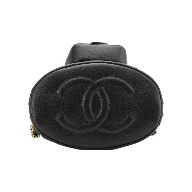 CHANEL Small Drawstring 23A Bucket Black - Banlieue91