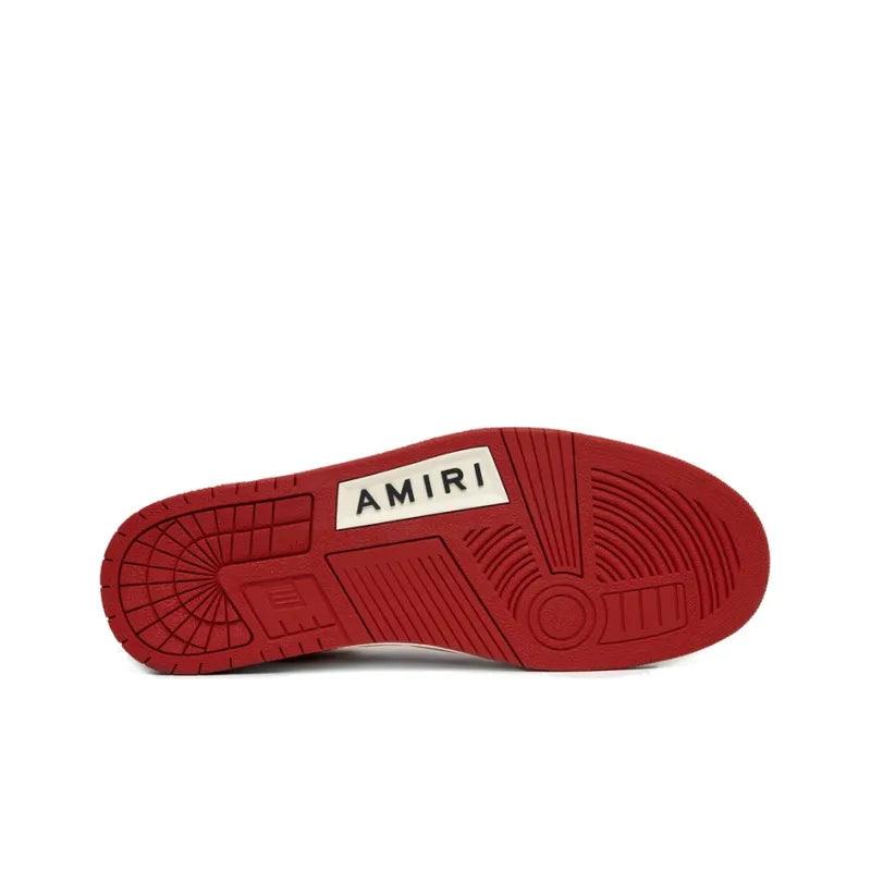 AMIRI Skel Top Low White Red - Banlieue91 -