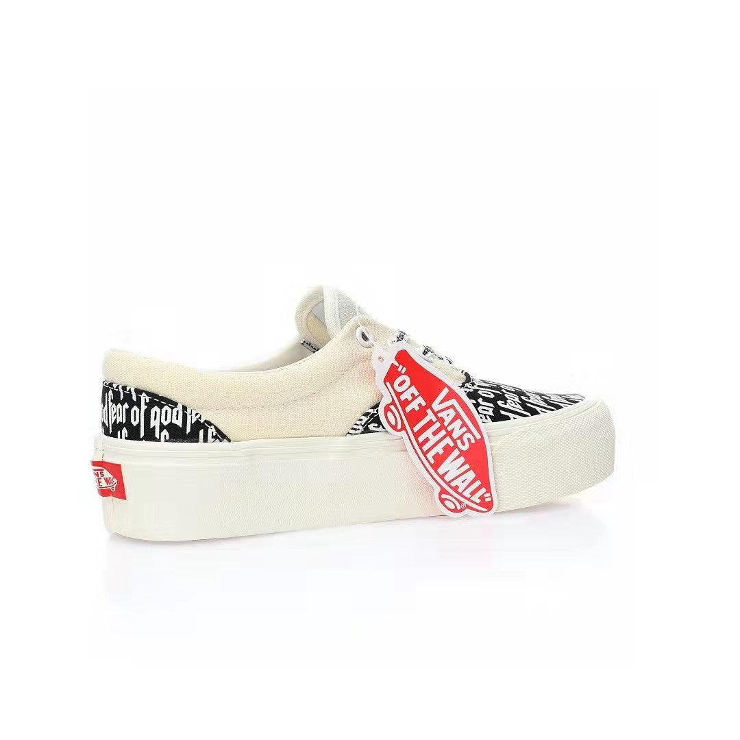 Fear of God x Vans Authentic Platform Low 'White/Black FOG' - Banlieue91