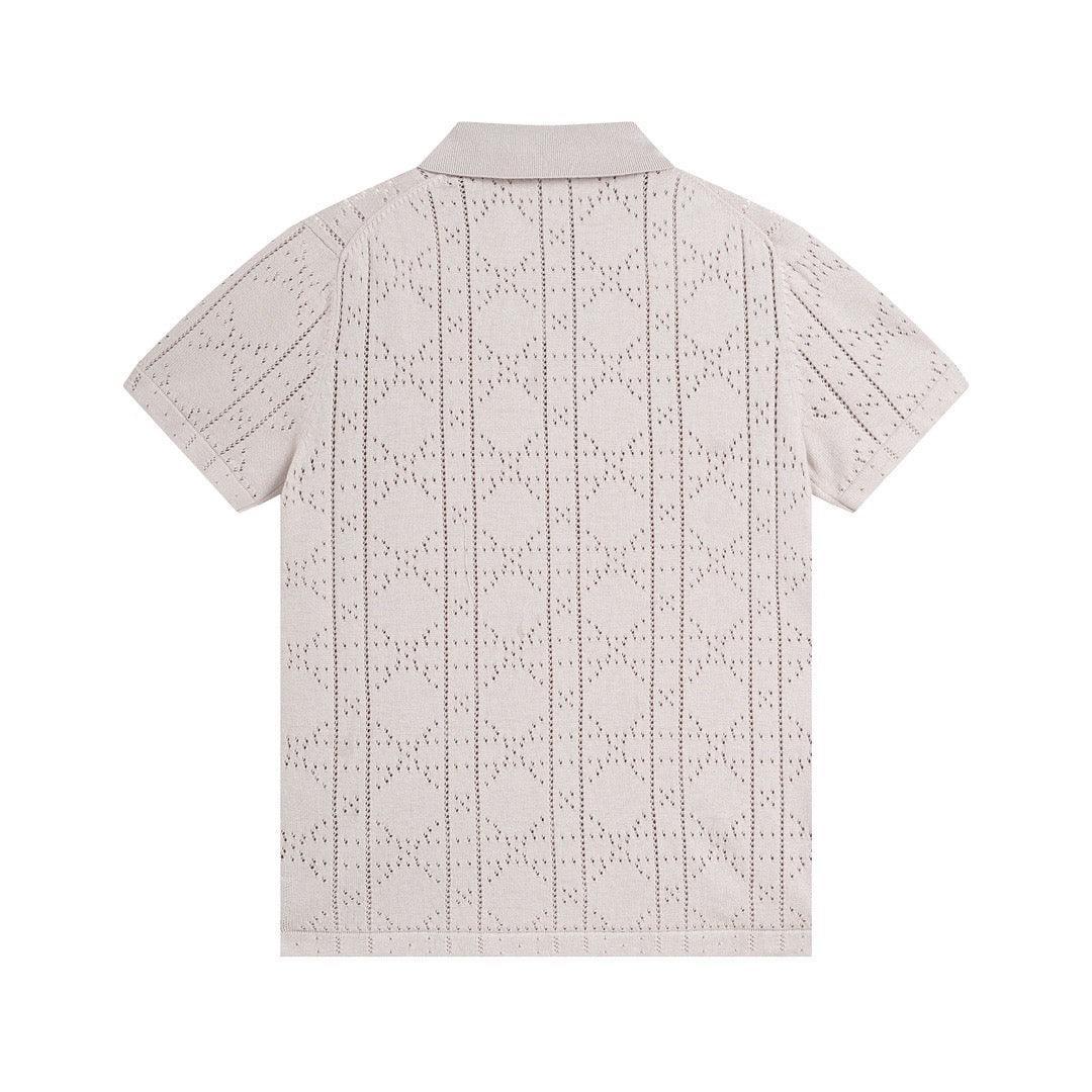 Dior Light Brown T-Shirt With Collar - Banlieue91