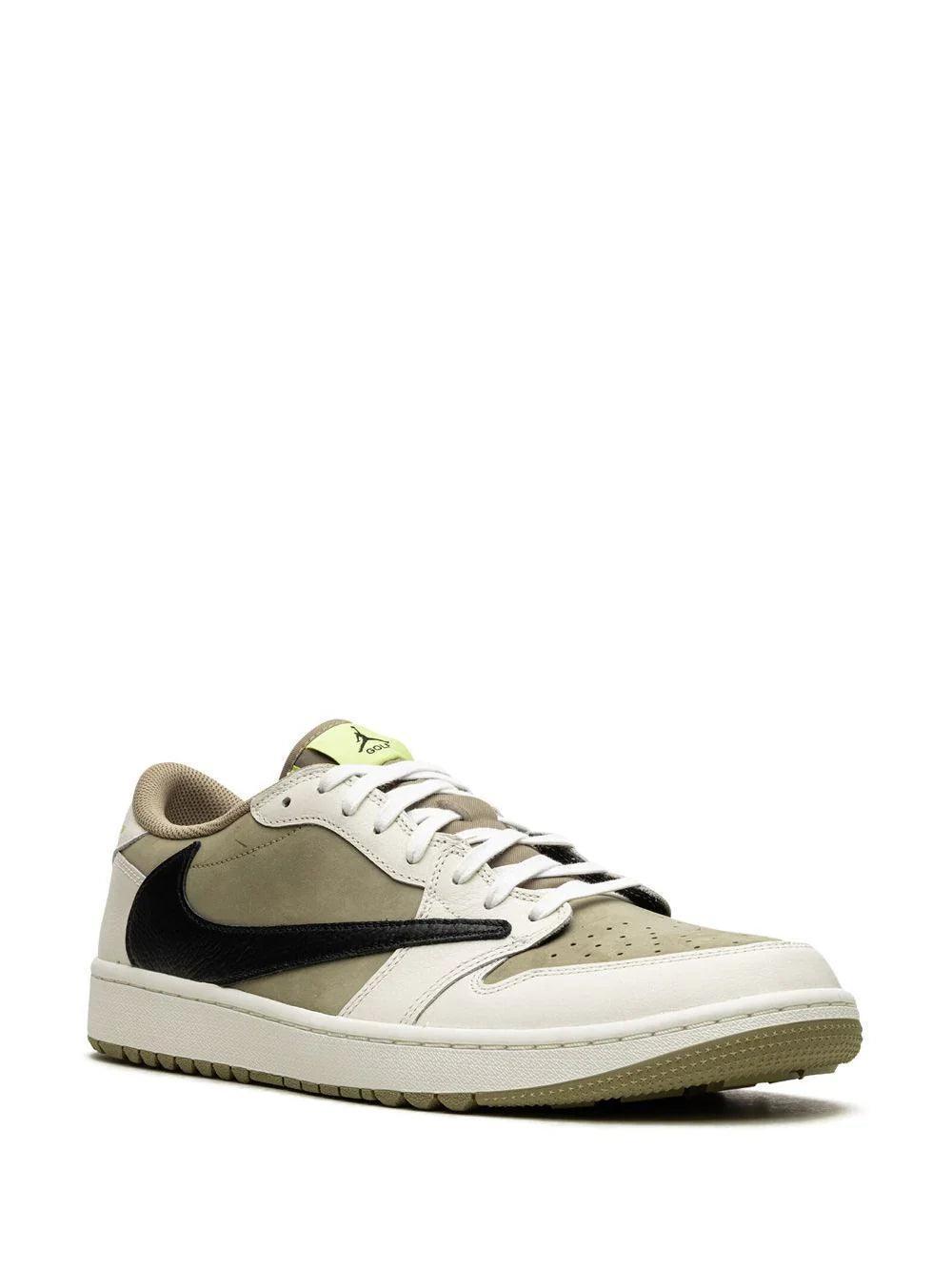 Jordan 1 Retro Low Golf Travis Scott Neutral Olive - Banlieue91