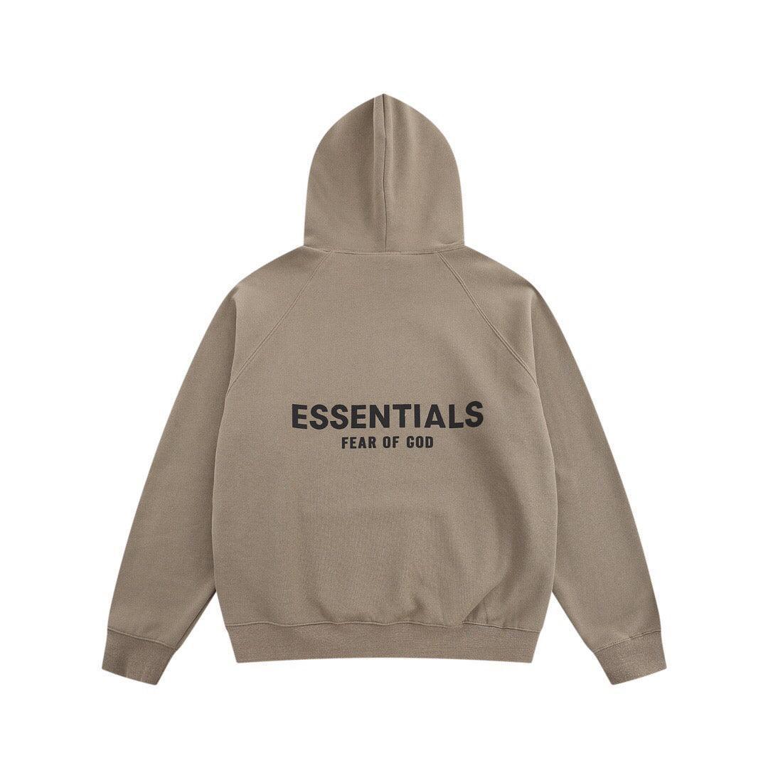 Fear of God Essentials Pull-Over Hoodie 'Beige' - Banlieue91