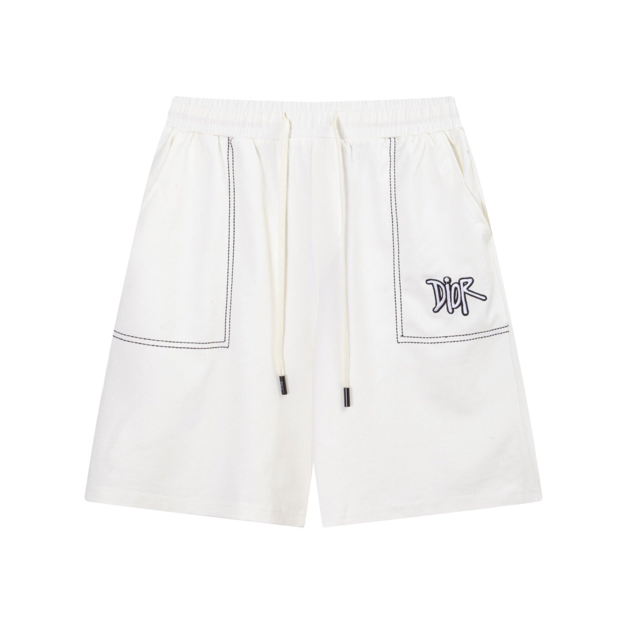 Dior Knit Basketball Shorts 'White' - Banlieue91